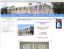 Tablet Screenshot of mediatheque-lambersart.net